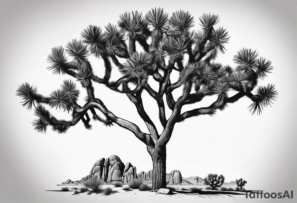 Joshua tree national park, forearm tattoo idea
