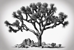 Joshua tree national park, forearm tattoo idea