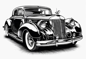 Mobster car tattoo idea