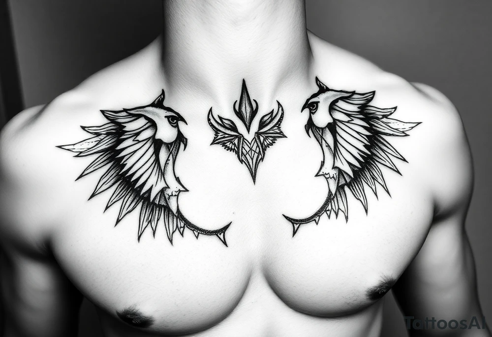 i need ideas for a chest tattoo tattoo idea