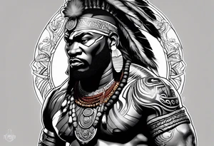 ogum, the african god of war tattoo idea