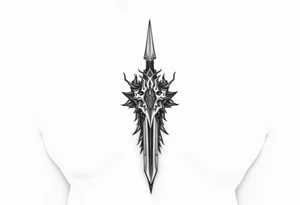 minimalist style focusing on power and complexity. tattoo idea