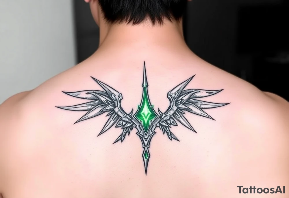 Final fantasy green materia tattoo idea