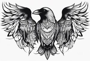 Raven tattoo idea