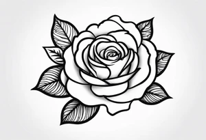 Rosa name with heart for black and white tattoo tattoo idea