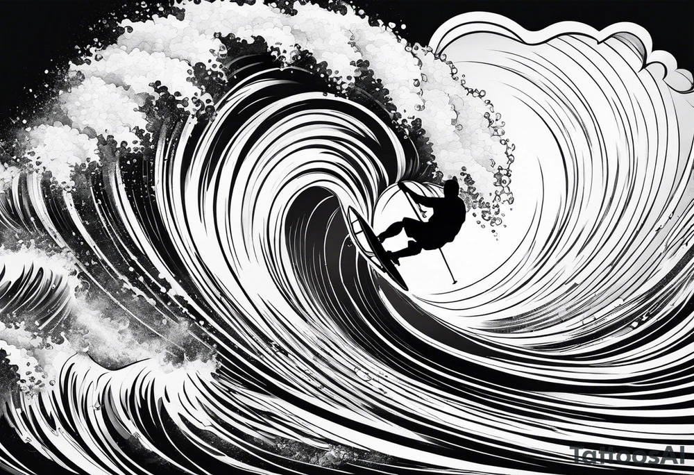Windsurfer, big wave tattoo idea