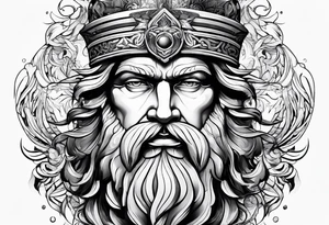 Zeus god tattoo idea