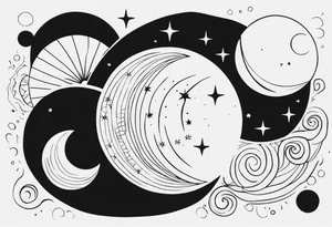 sol e lua tattoo idea