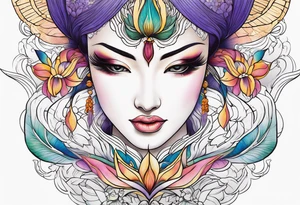 Goddess iris tattoo idea