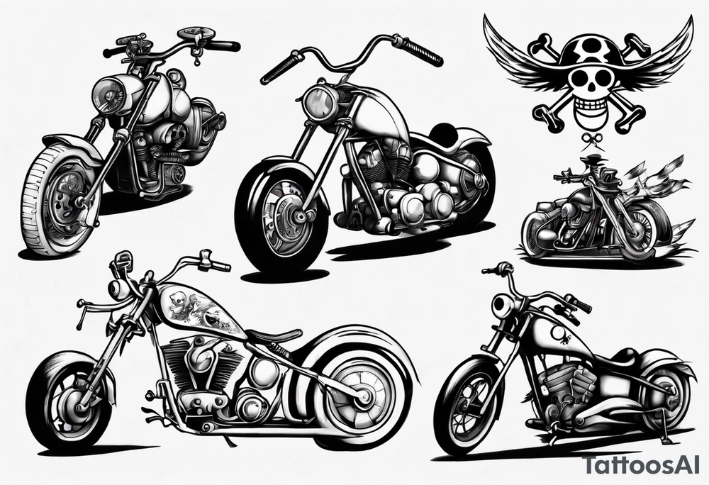 one piece chopper tattoo idea