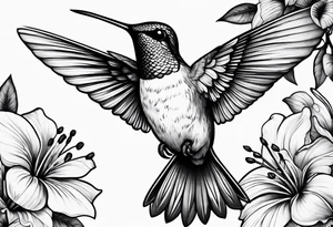 Hummingbird tattoo idea