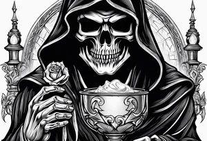 Grim reaper holding a ice tattoo idea