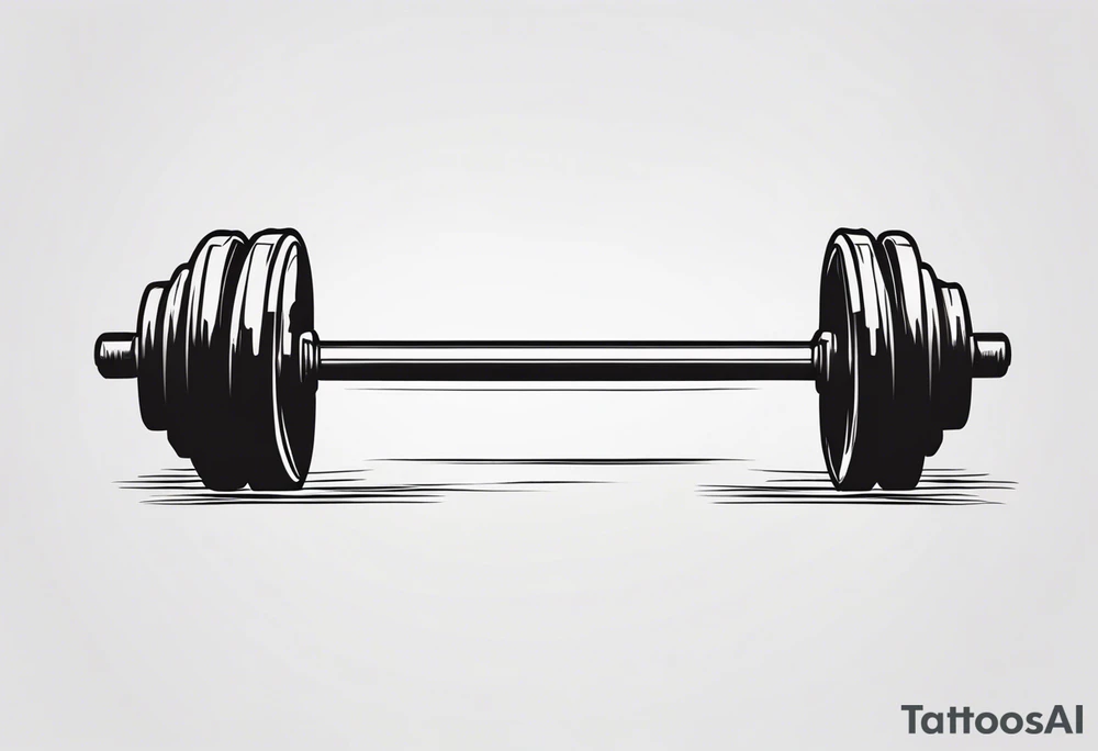 A barbell tattoo idea