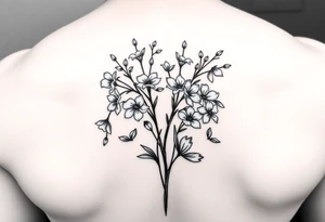Matchbook with pussywillows on the front like old fine china patterns tattoo idea