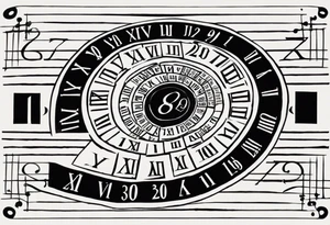 Spiraling down arm, Roman numeral of these dates 12/26/1997, 12/12/1998, 02/28/2019, 06/17/2023 tattoo idea