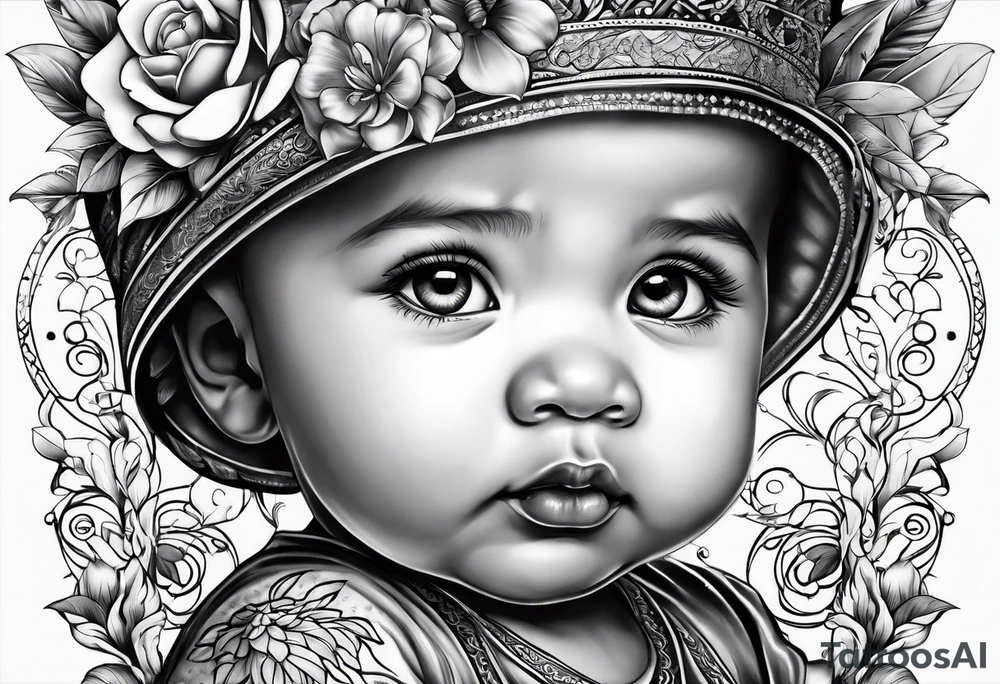 05 baby tattoo idea