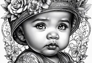 05 baby tattoo idea
