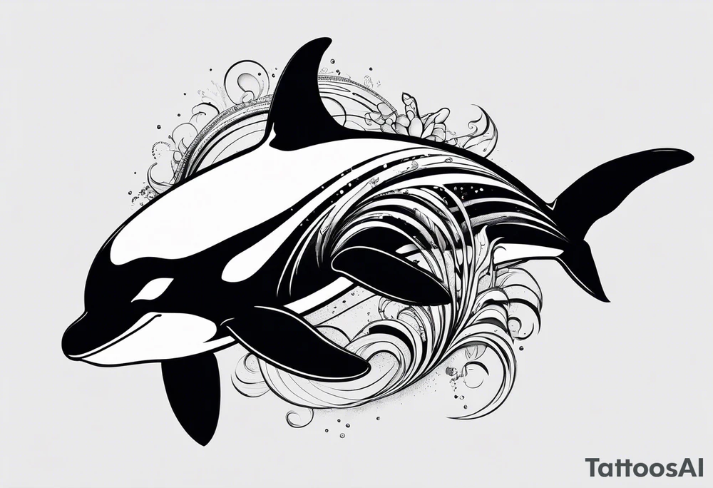 Dangerous Orca that looks like a killer tattoo idea