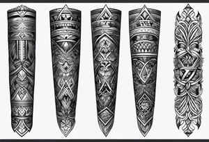forearm masculine narrow band tattoo with rope tattoo idea