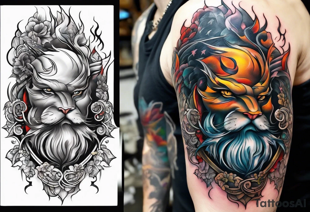 White lightning on hand tattoo idea
