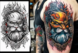 White lightning on hand tattoo idea