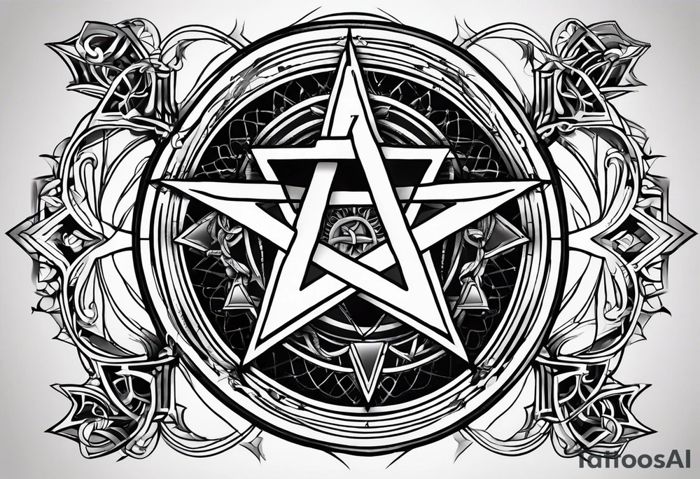 Sigil pentagram tattoo idea