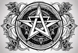 Sigil pentagram tattoo idea