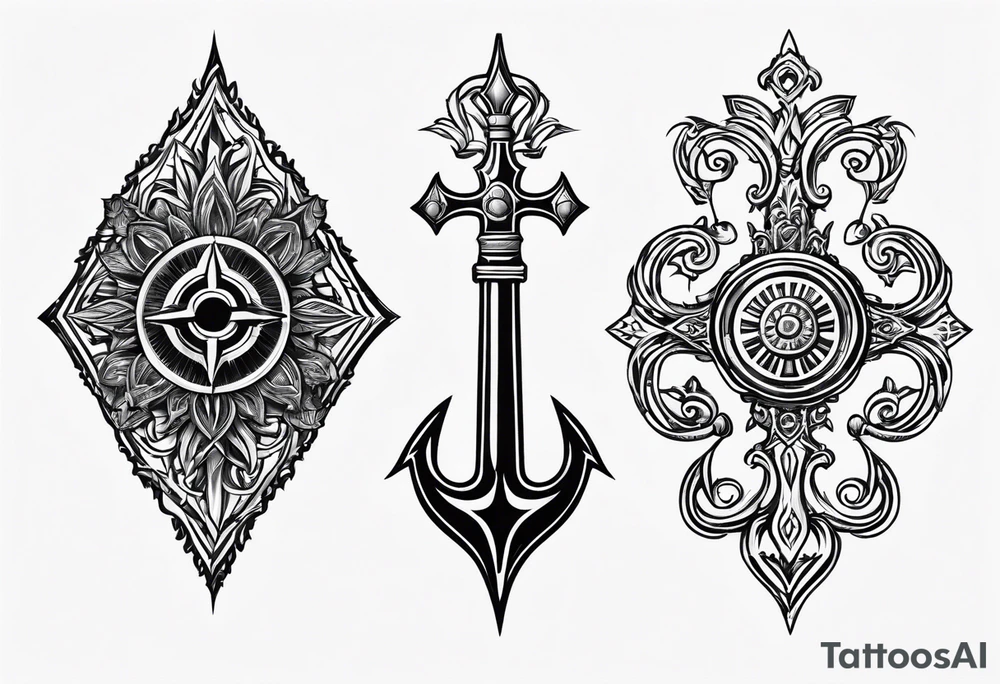 ukrainian symbol of the Tryzub (Trident) tattoo idea