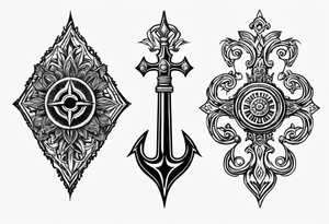 ukrainian symbol of the Tryzub (Trident) tattoo idea