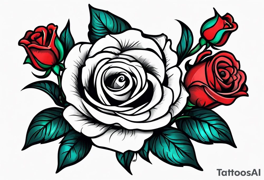 detroit city  , roses , ♍️ tattoo idea