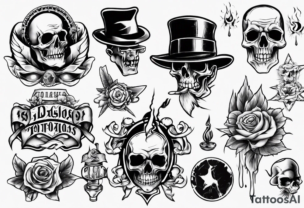 oldschool gangster tattoo idea