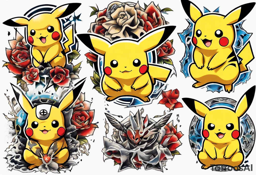 Pikachu pokemon tattoo idea