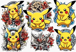 Pikachu pokemon tattoo idea