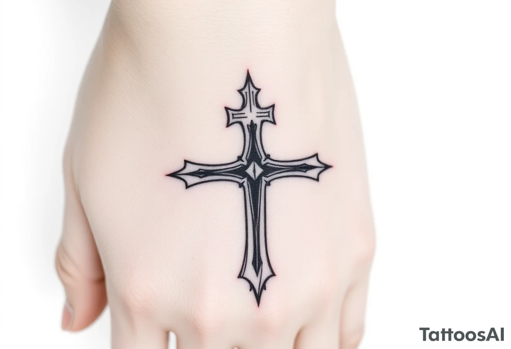 Cross roads tattoo idea