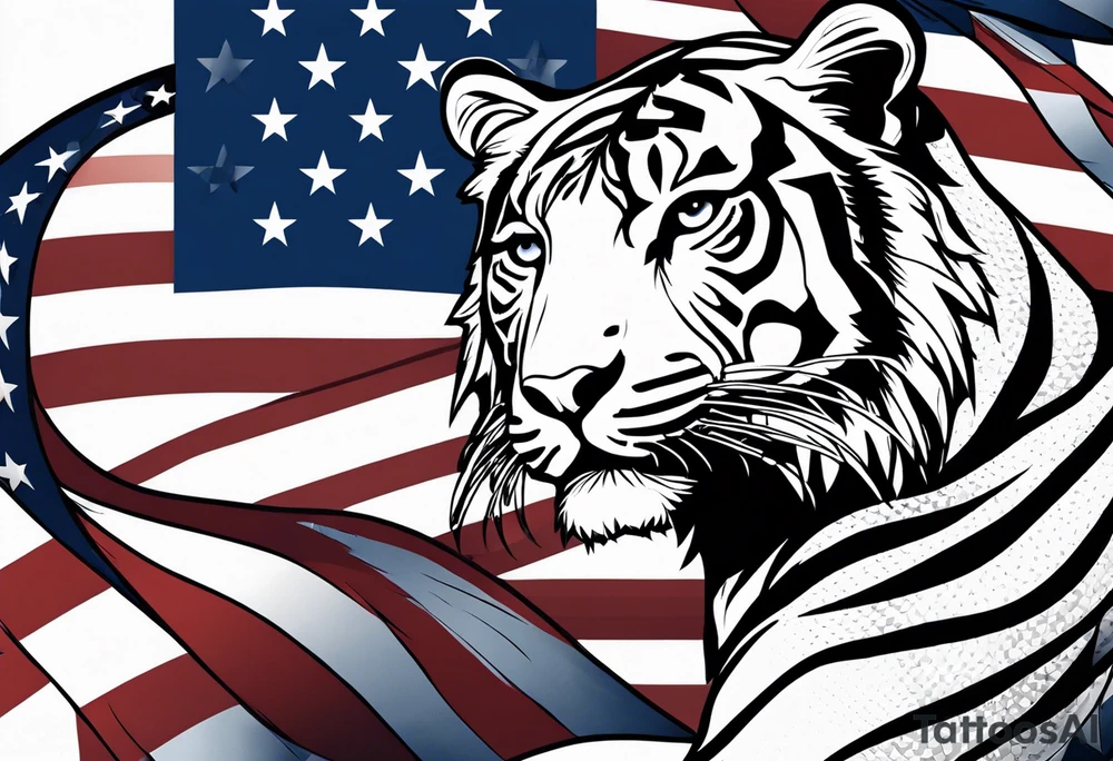 Michelangelo, U.S. flag, U.S. Air Force, tiger tattoo idea