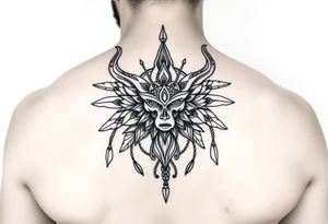 mandala tyylinen tatuointi käsivarteen jossa orlamnetaallisia kuvioita viking tyylillä tattoo idea