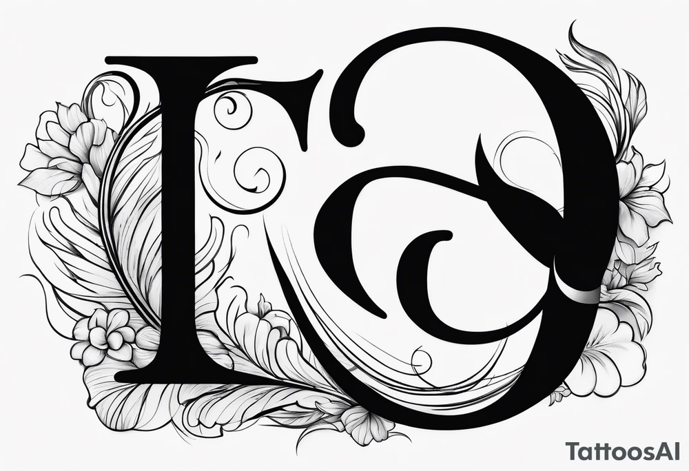 Cursive letter G tattoo idea