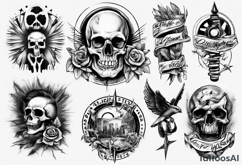sunset strip tattoo idea