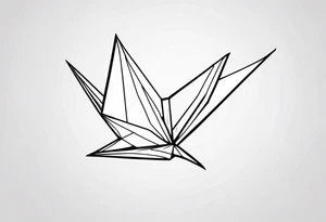 Paper Crane tattoo idea