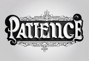 Patience is a virtue tattoo idea