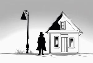 the babadook shadow tattoo idea