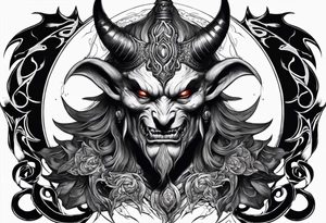 Ascended demon tattoo idea