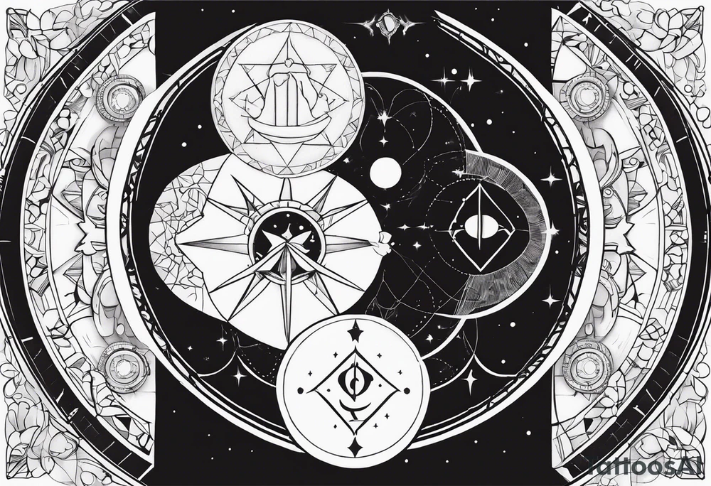 Astrology, Gemini, Natal Chart, angelic, soul mates, vision, third eye, armband tattoo idea