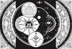 Astrology, Gemini, Natal Chart, angelic, soul mates, vision, third eye, armband tattoo idea