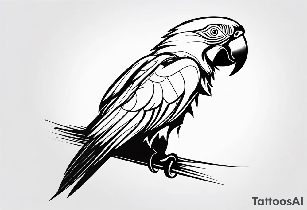 Macaw tattoo idea