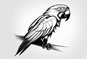 Macaw tattoo idea