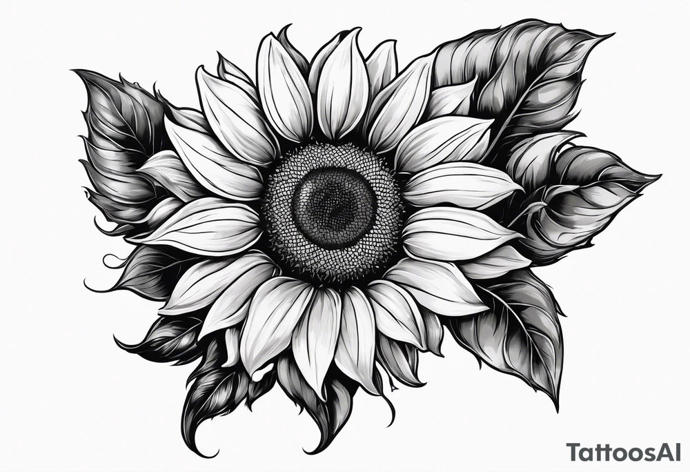 flower, sunflower, tattoo idea