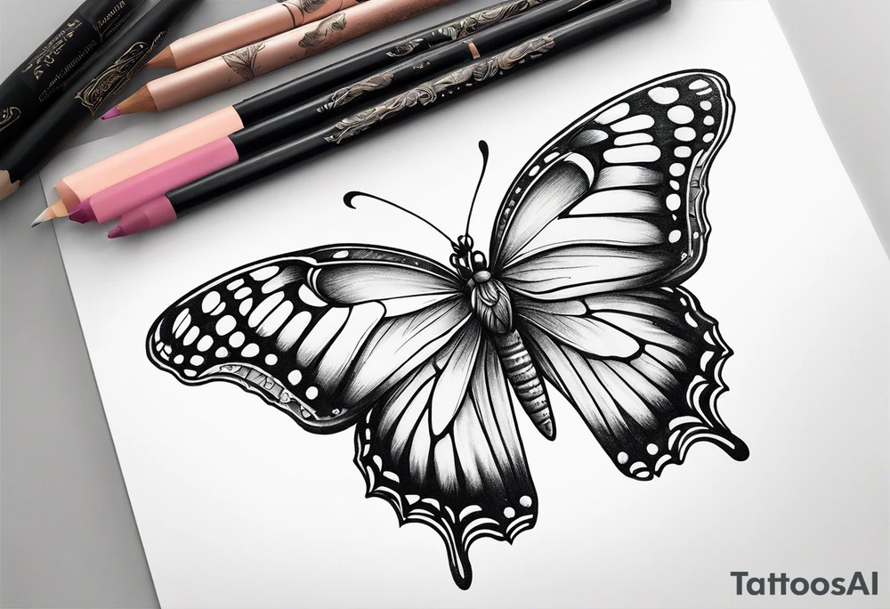 Butterfly with flowers
INSIDE the top part of the wings tattoo idea