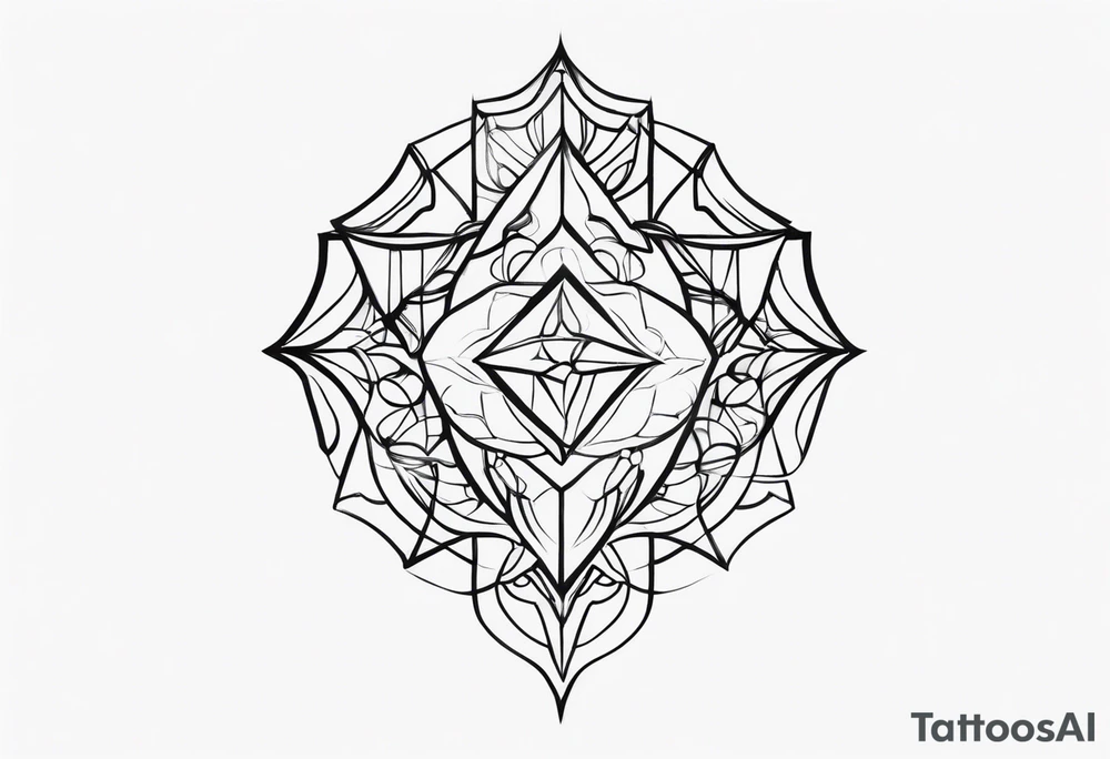 straight chain tattoo idea