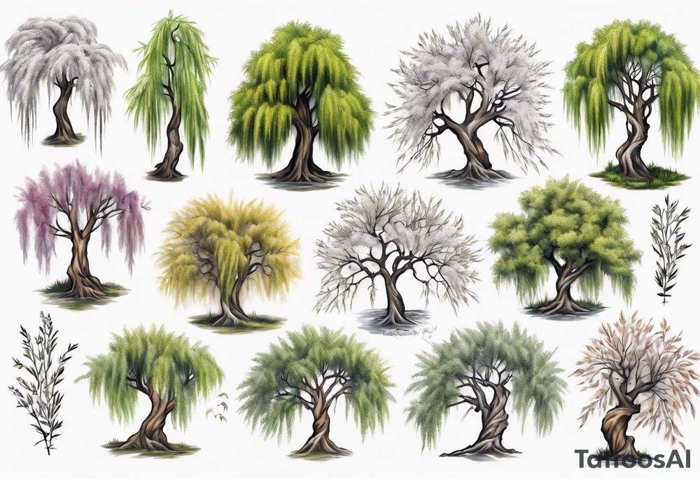 A willow tree tattoo idea